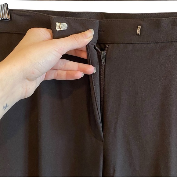 Sag Harbor Stretch Petite Trousers In Brown - Picture 4 of 10